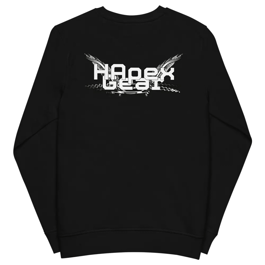 Unisex Organic Sweatshirt - White HApex Gear White Logo product image (5)