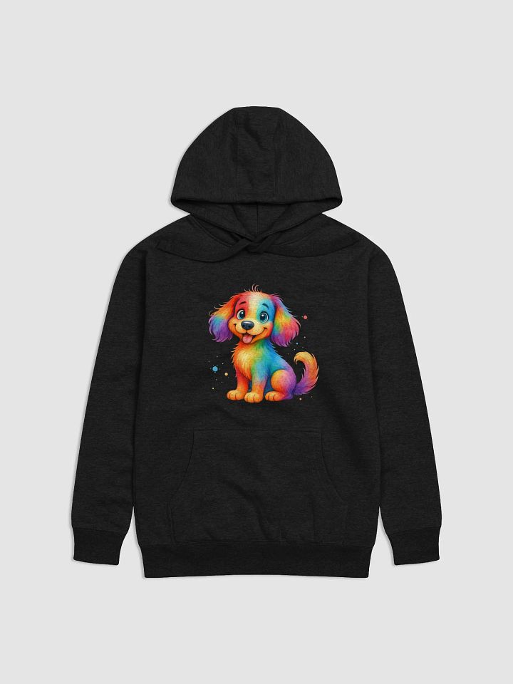 Rainbow Fur Cartoon Dog Unisex Hoodie product image (1)