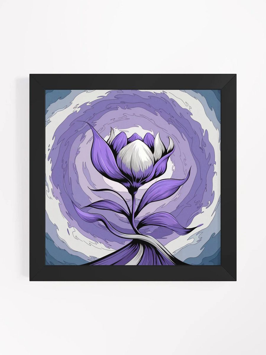 Purple and White Wall Decor - Purple and White Floral Artwork for Living Room Bedroom and Bathroom product image (1)