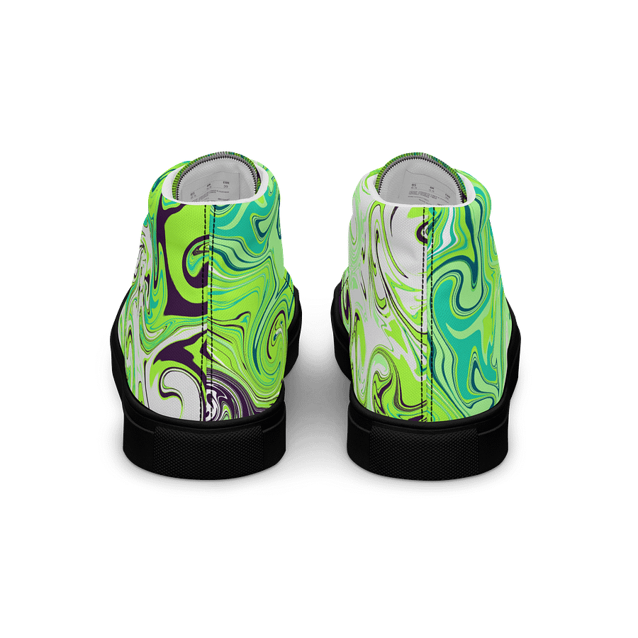 Marbled Dreams Women's High Top Canvas Shoes product image (4)