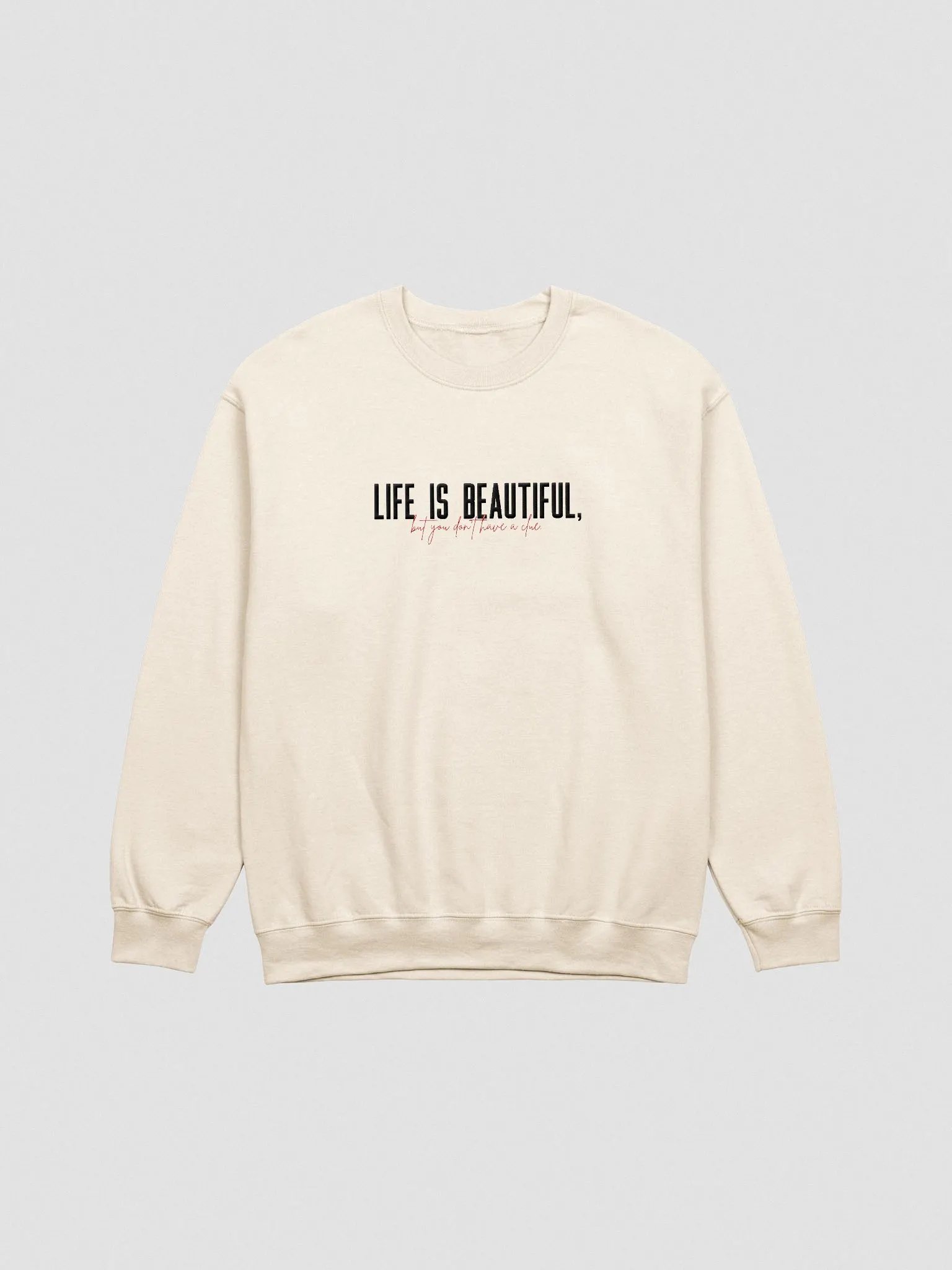 Life is Beautiful Embroidered Sweatshirt product image (1)