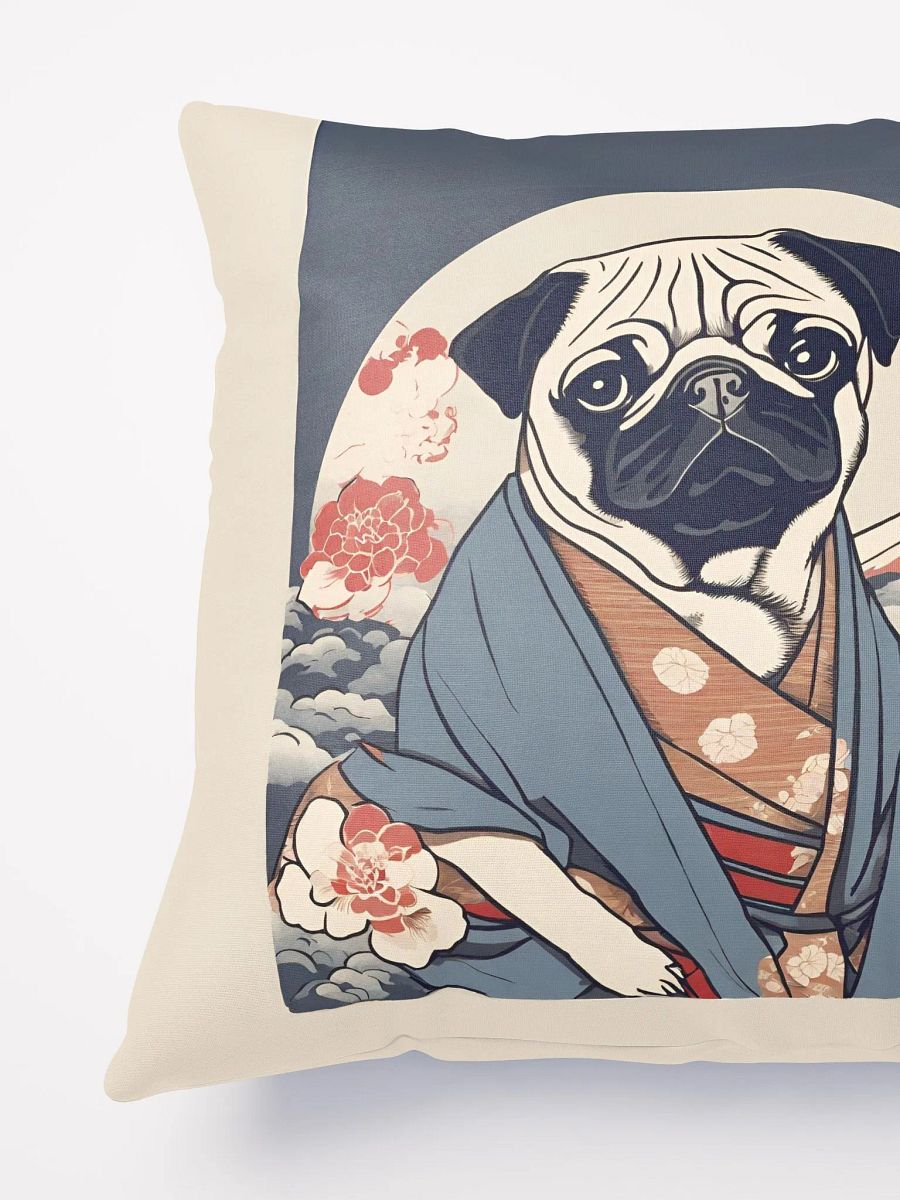 Pug Ukiyo-e style Pillow product image (4)