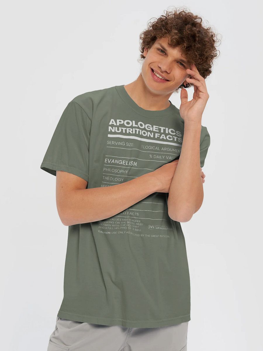 Apologetics Nutrition Facts Men's Crew Neck T-Shirt product image (30)