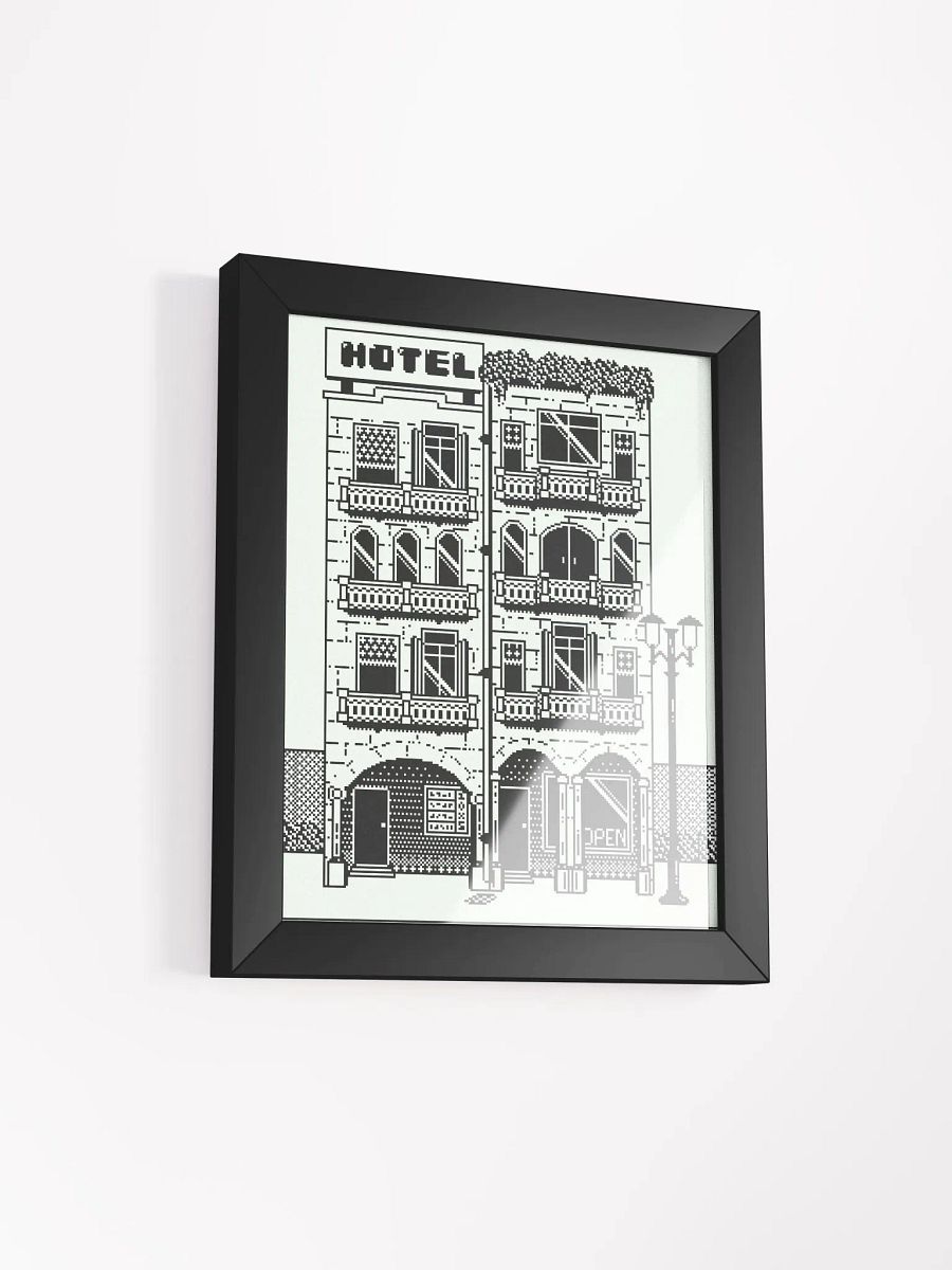 1-Bit Valencia-Inspired Building Pixel Art product image (2)