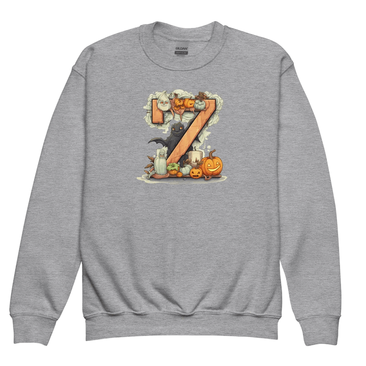 Cute Halloween Monogram Letter Z Sweatshirt product image (3)