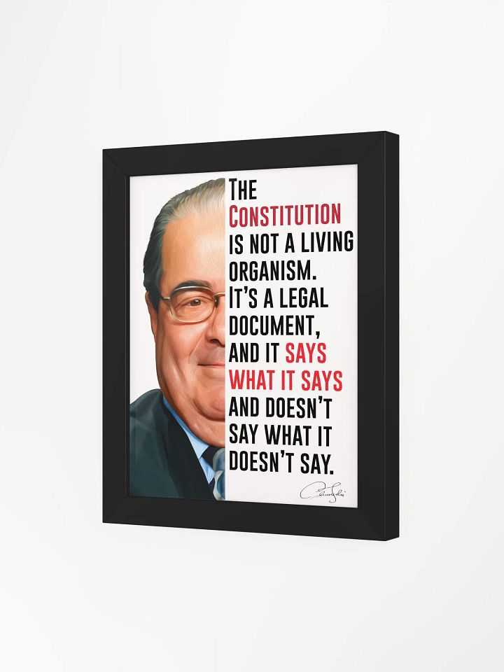 Antonin Scalia Originalist Framed Print product image (2)