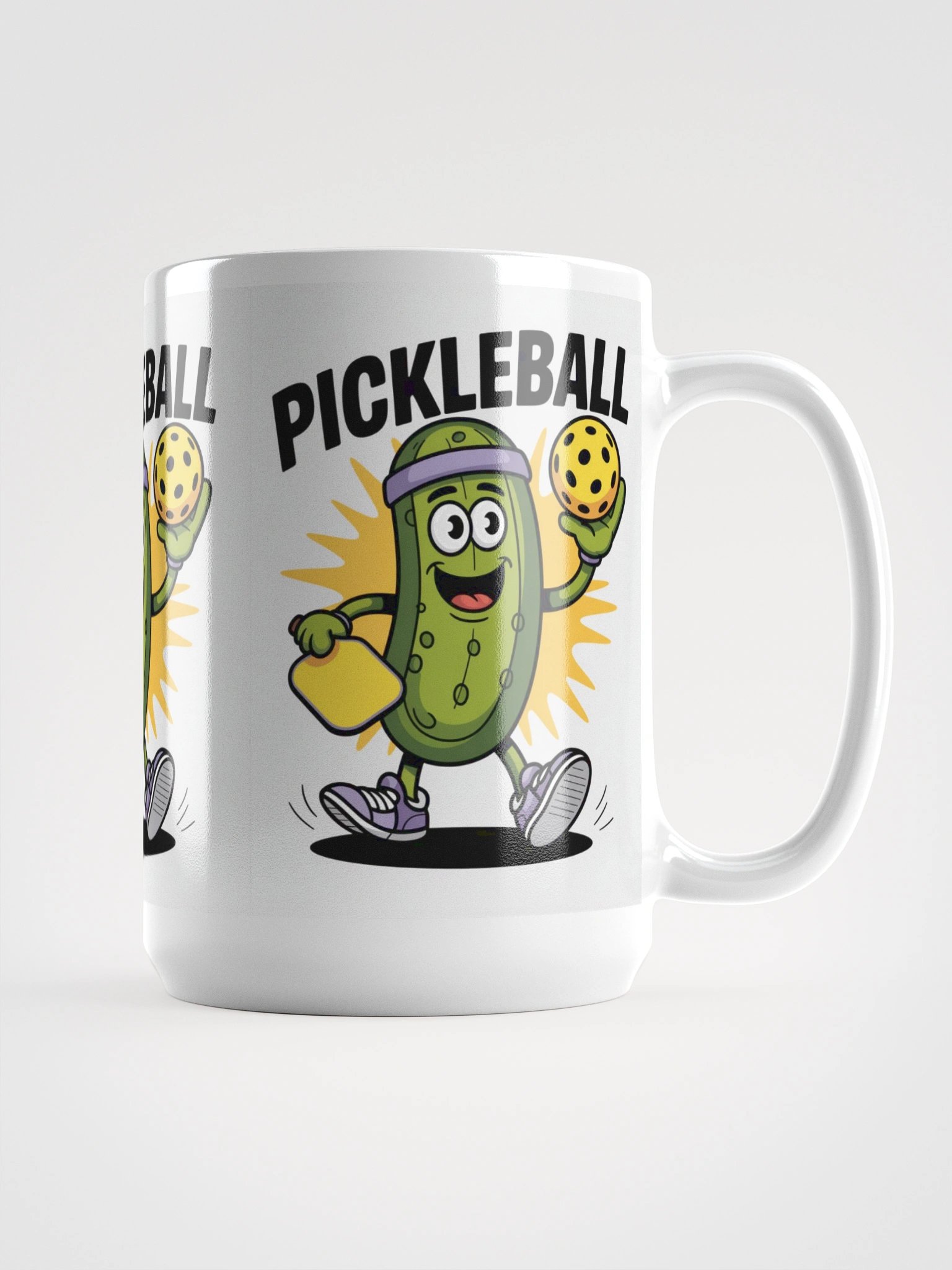 “Morning Dink” Pickleball Mug – Funny Pickle Character Coffee Cup product image (1)