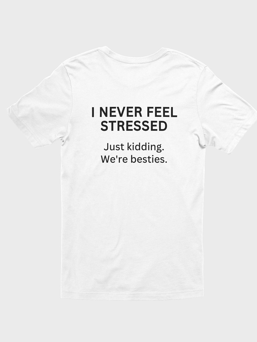 Funny Relatable T-Shirt for Stress Relief – Back Print Tee product image (1)