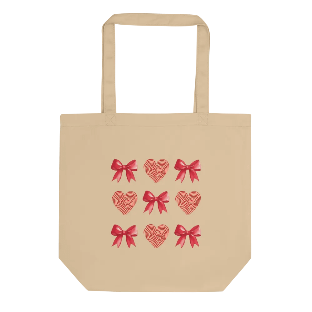 Romantic Bows True Crime Natural Canvas Bag product image (2)