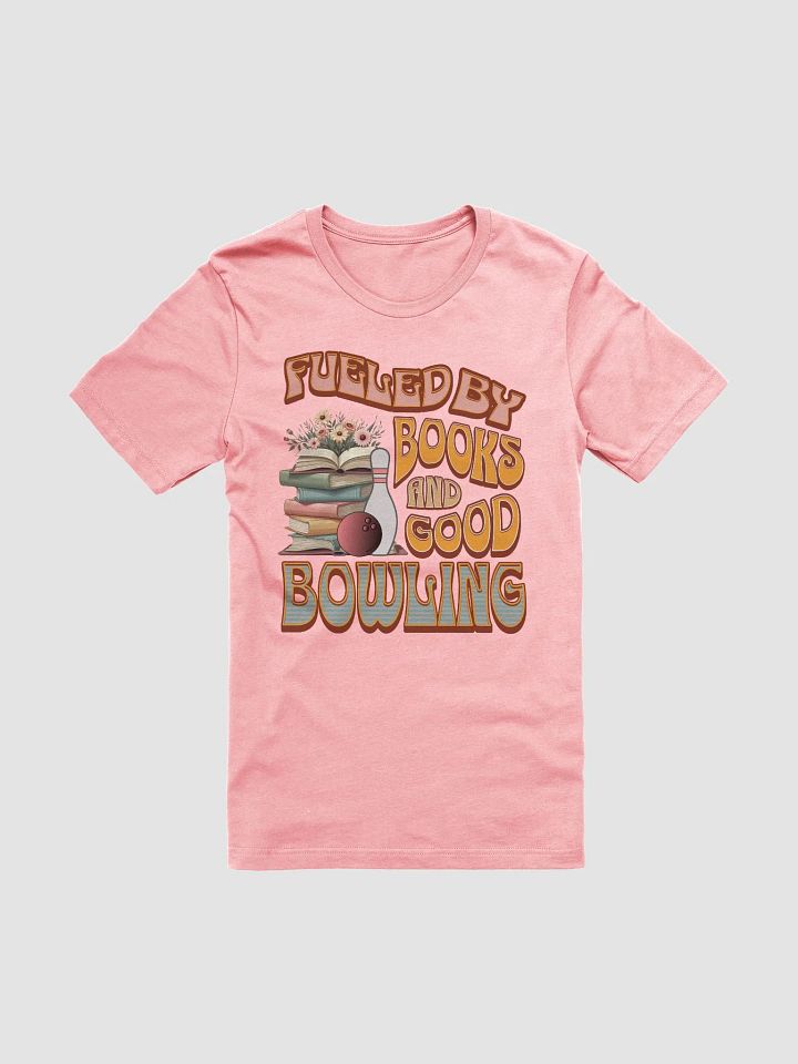 Fueled By Books And Good Bowling Bookworm Retro T-Shirt product image (43)