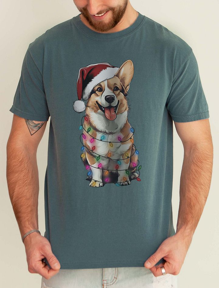Funny Welsh Corgi Christmas T-Shirt for Corgi Paw-rents product image (1)