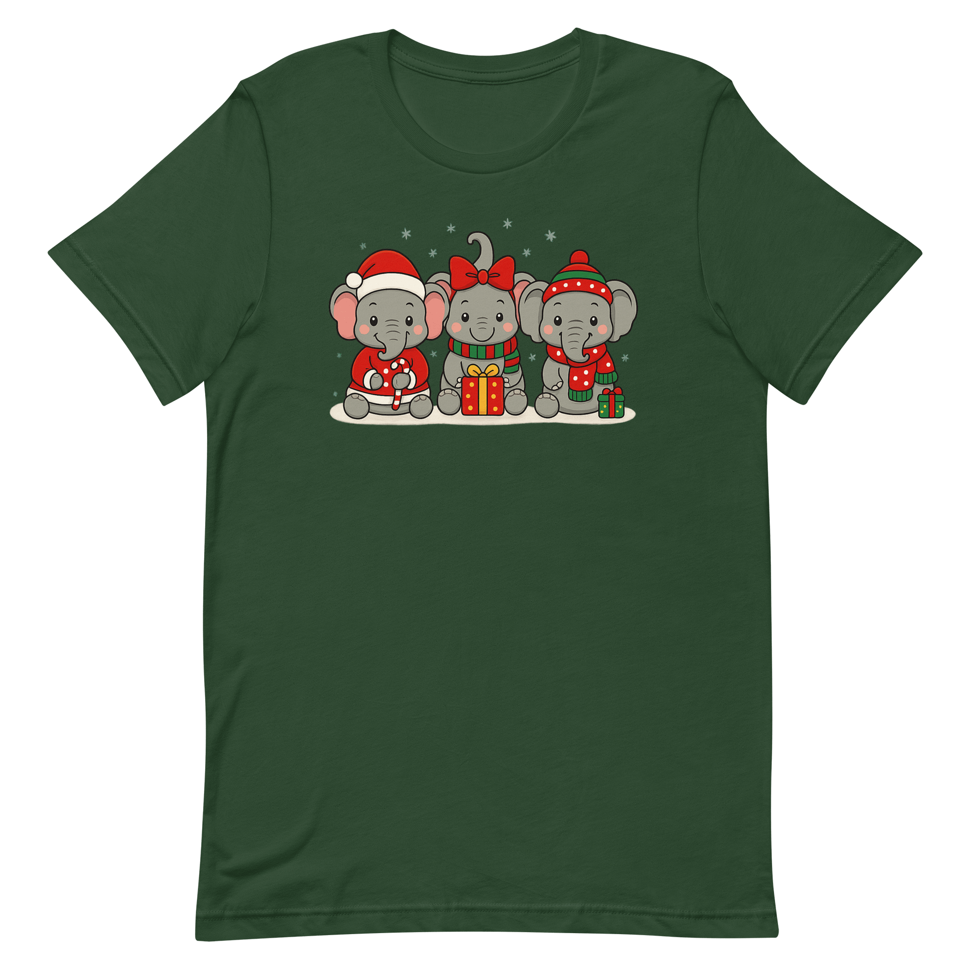 Holiday Elephant Trio T-Shirt product image (2)
