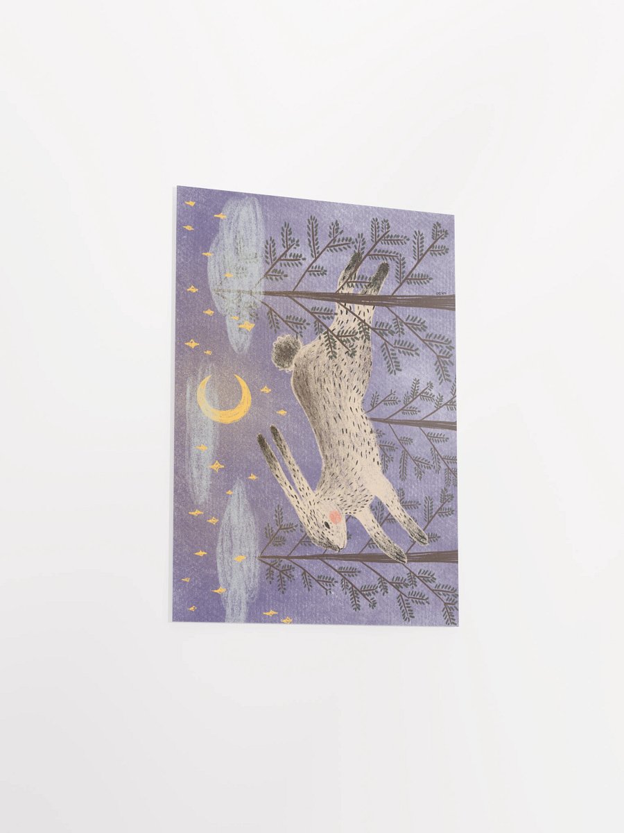 moonlight hare in the woods product image (3)