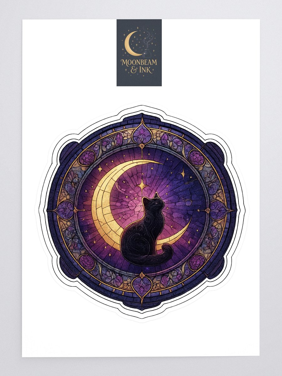 Mystical Cat & Moon Sticker Sheet product image (3)