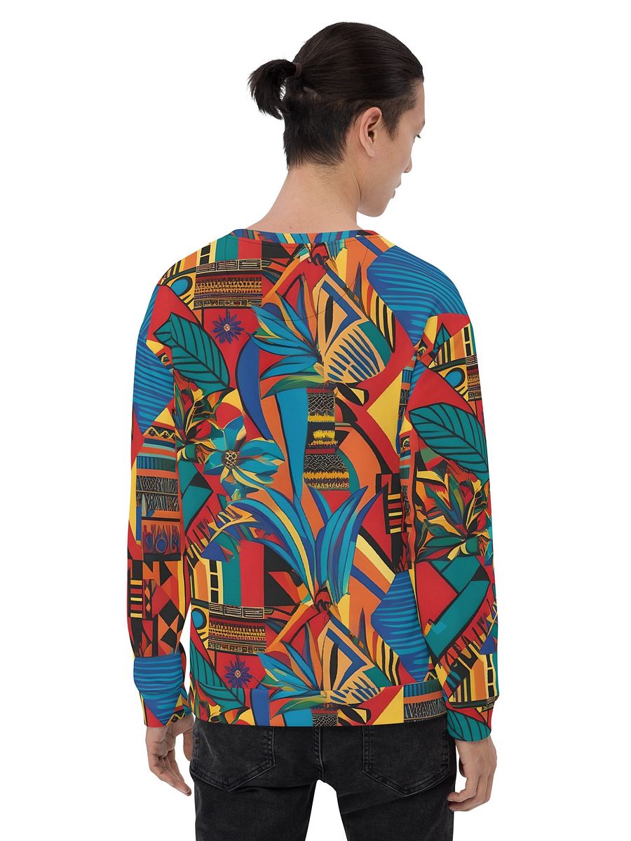 African-Inspired Pattern All-Over Print Recycled Unisex Sweatshirt product image (5)