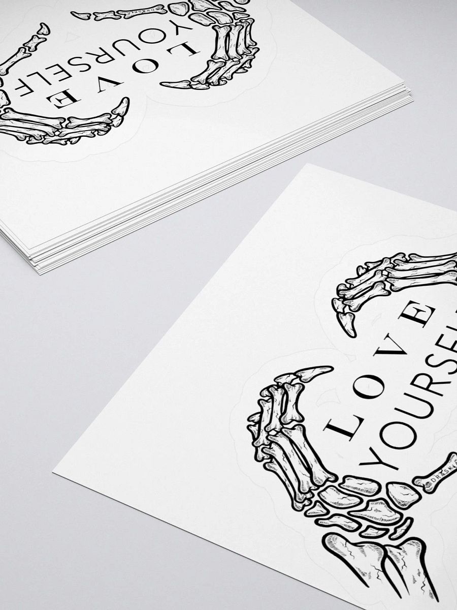 Love Yourself Skelly Kiss Cut Stickers product image (12)