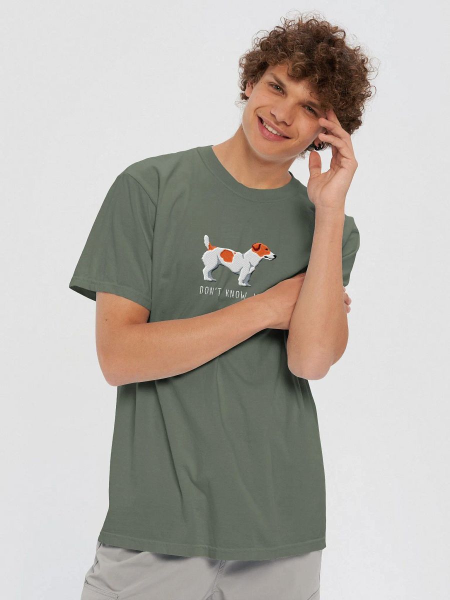 Don't Know Jack T-Shirt(Embroidered) of a Jack Russell Terrier(Red) product image (8)