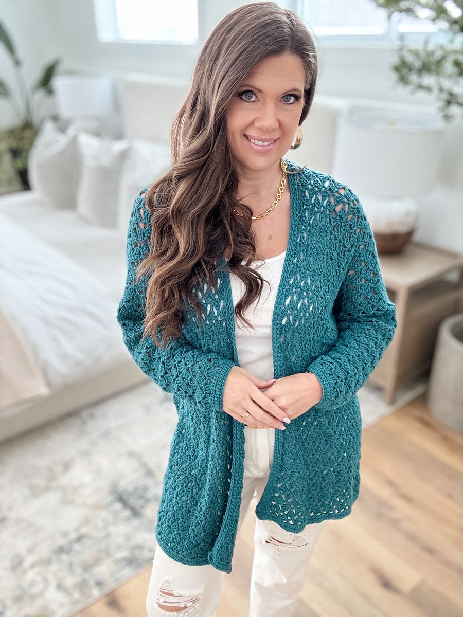 Lacy Spring Cardigan Crochet Pattern product image (1)