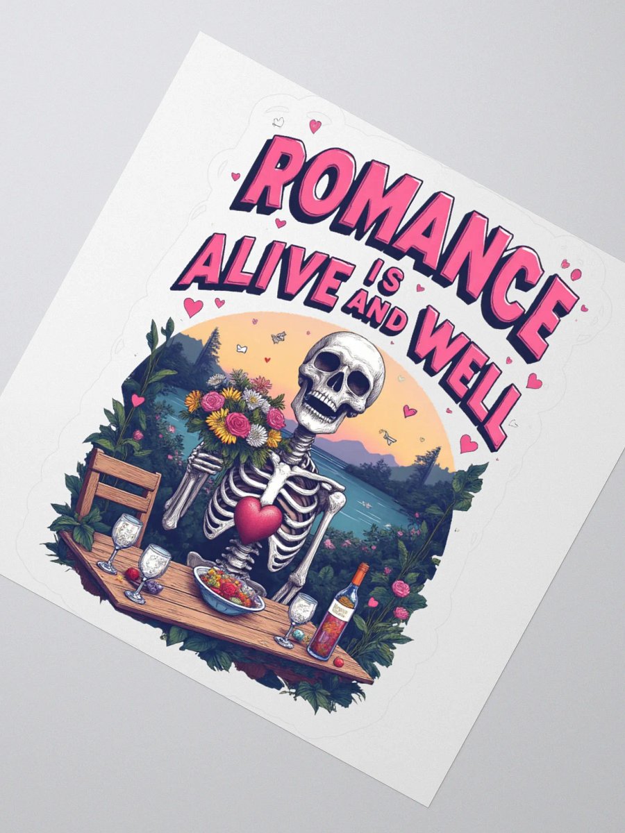 Romantic Skeleton Kiss Cut Stickers product image (6)