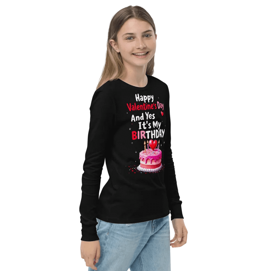Happy Valentine's Day And Yes It's My Birthday Tee product image (10)