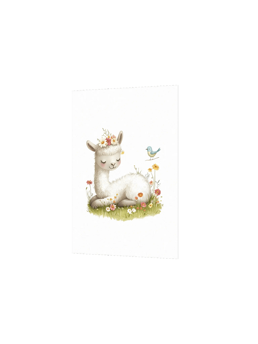 Sleeping Llama Farmhouse Nursery Print product image (3)