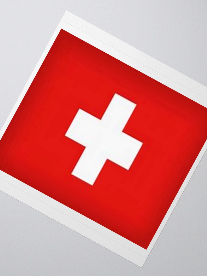 Exclusive Switzerland Flag Kiss-Cut Stickers - High-Quality Vinyl, Multiple Sizes product image (5)
