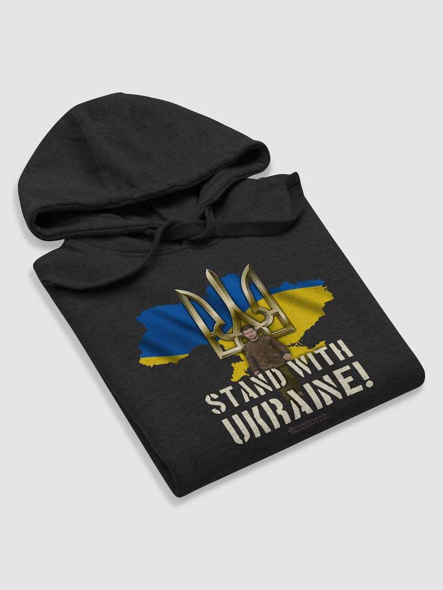 Stand with Ukraine Tryzub & Zelenskyy Hoodie product image (48)