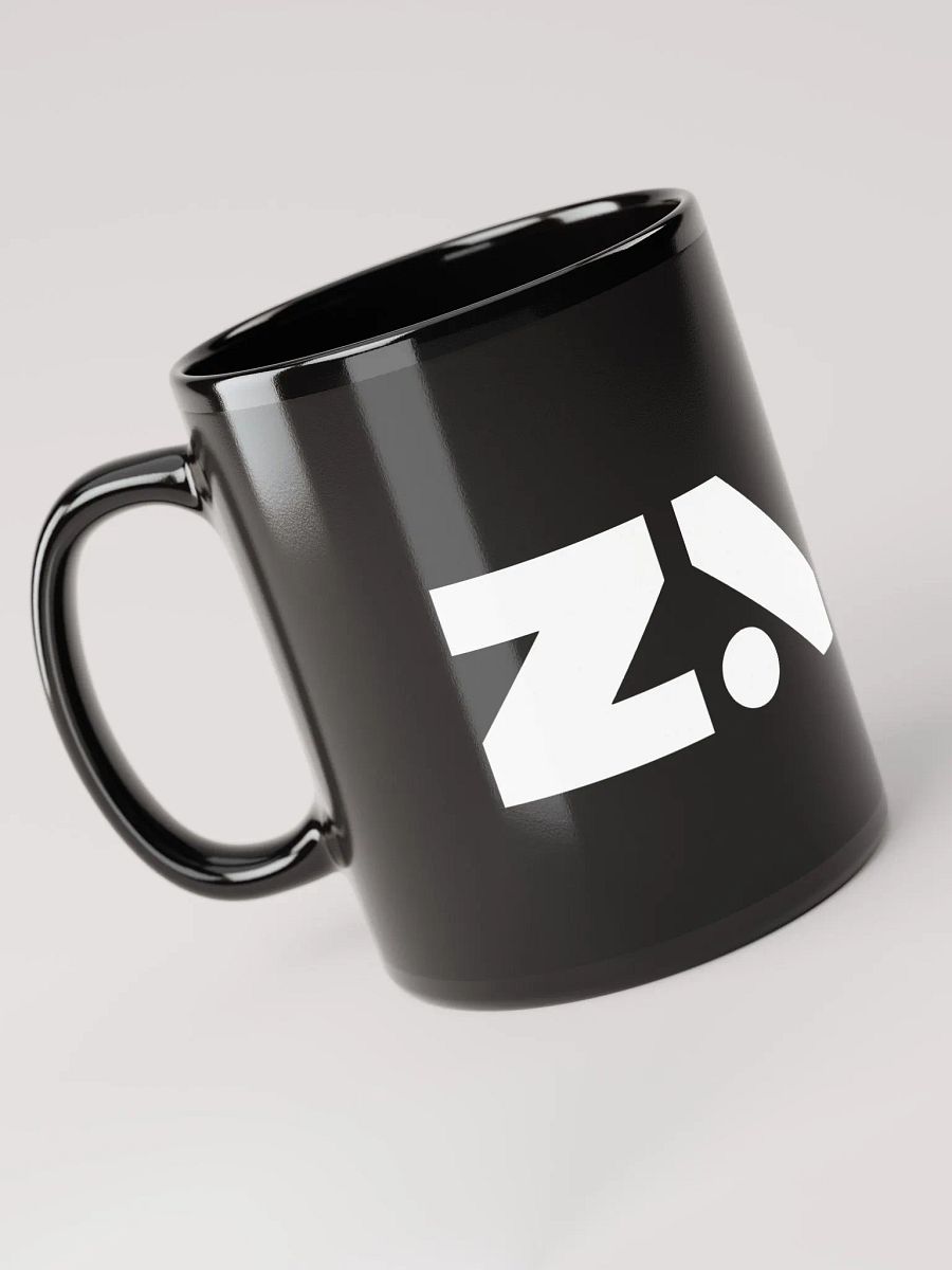 Pixelated Triangles Black Glossy Mug product image (5)