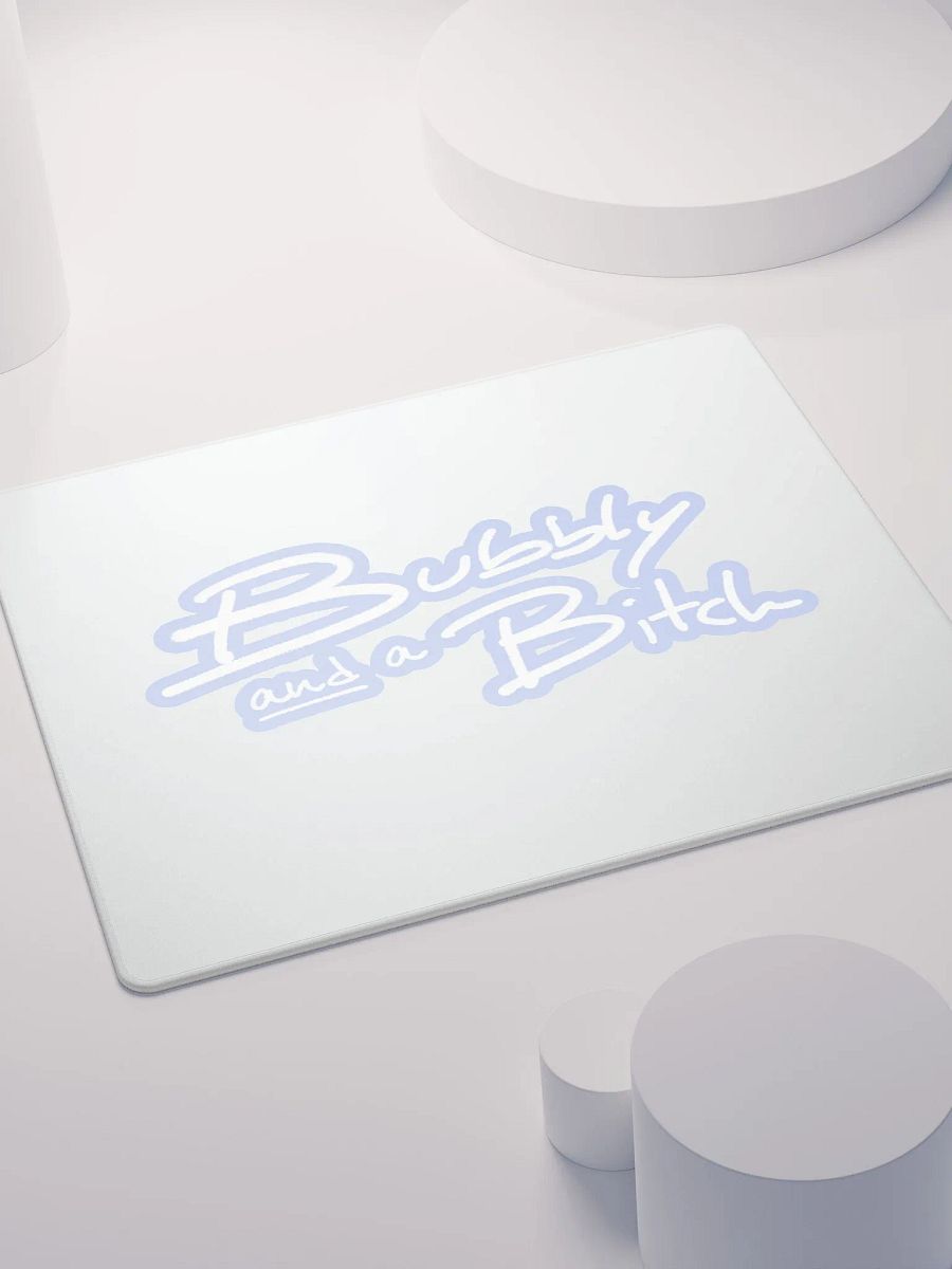 Bubbly and a B*tch (lined design, #BDCAEF) mouse pad product image (4)