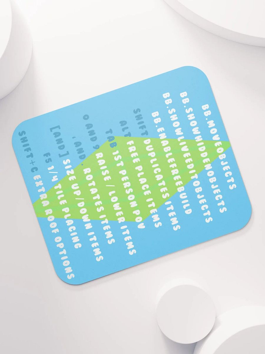 Blue Cheat Sheet Mousepad product image (7)