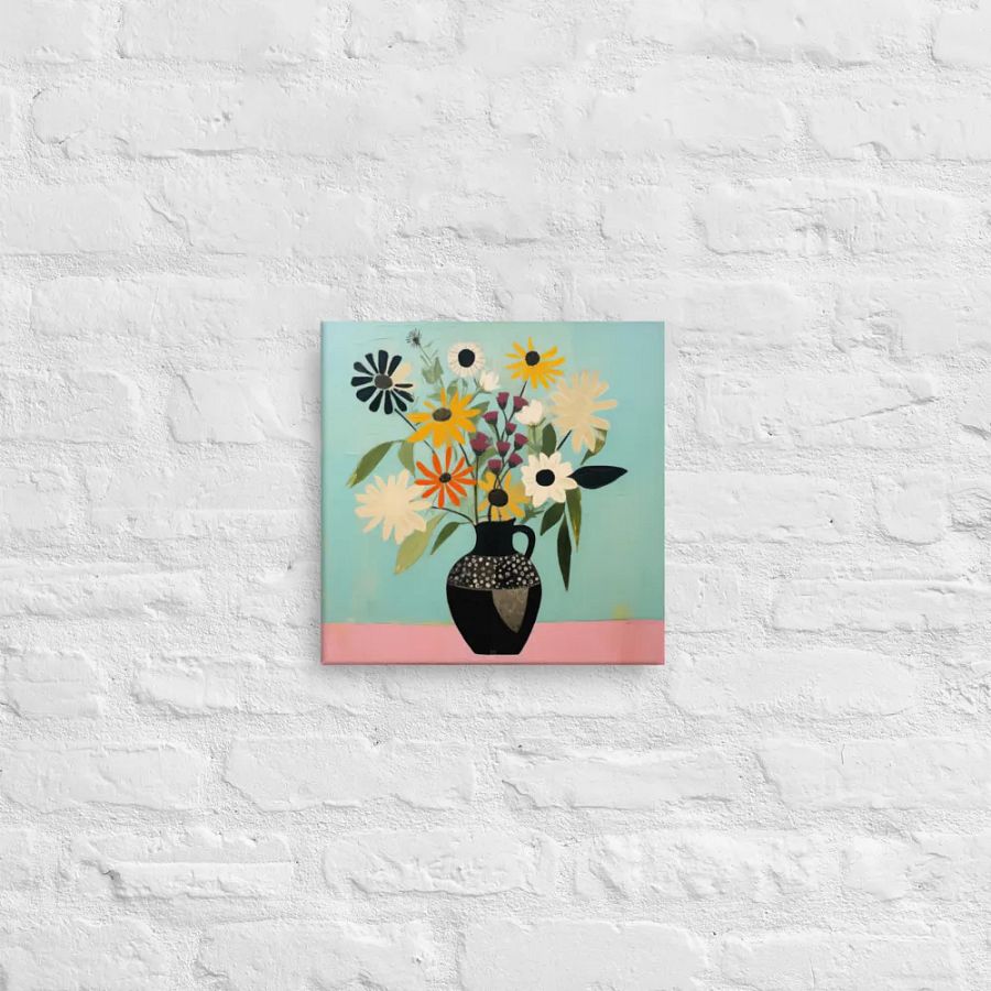 Art2401-56 Vase Flowers Still Life - Canvas Print - sm product image (9)