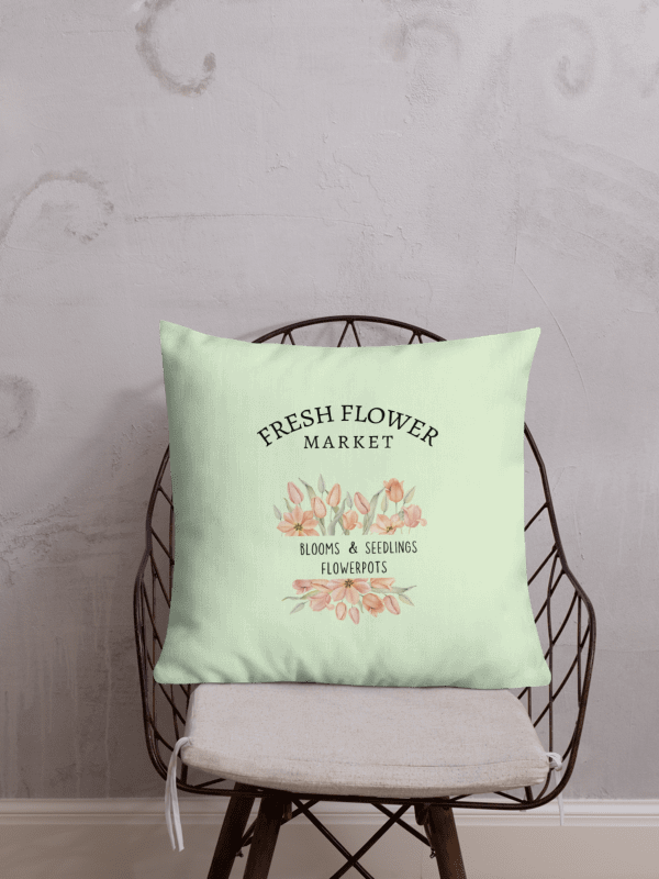 Fresh Flower Market Decorative Pillow, green product image (3)
