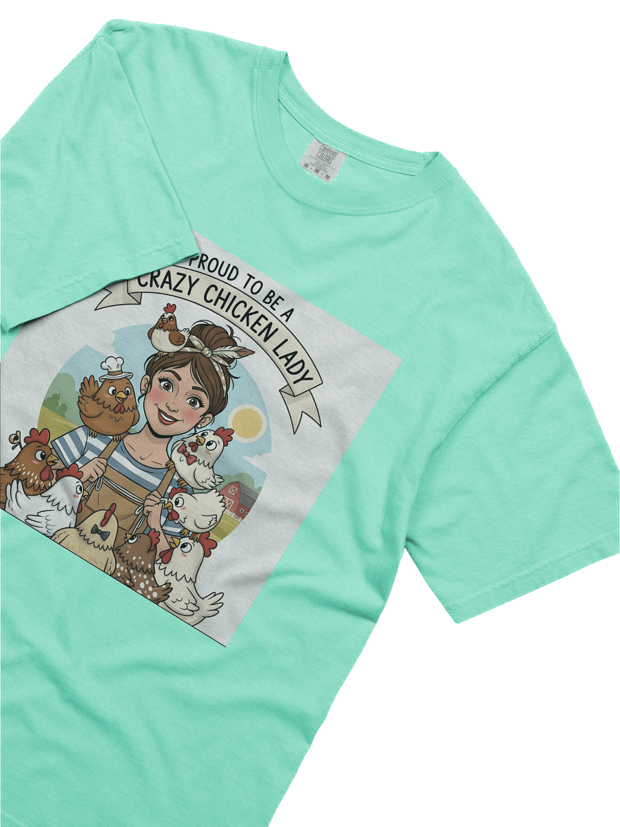 Crazy Chicken Lady Cartoon T-Shirt product image (40)