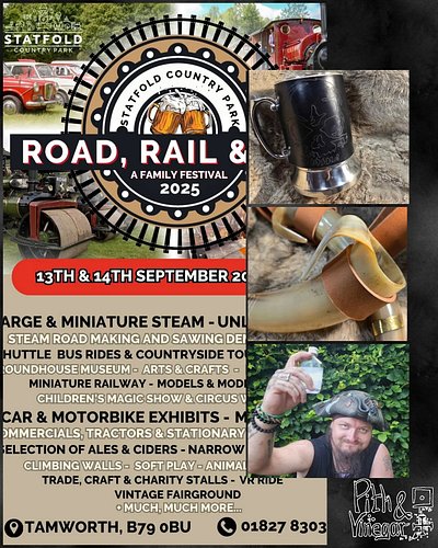 Whether it’s horns or tankards, I’ll have plenty of drinking vessels on the stall at Road, Rail & Ale next weekend.

Leather-...