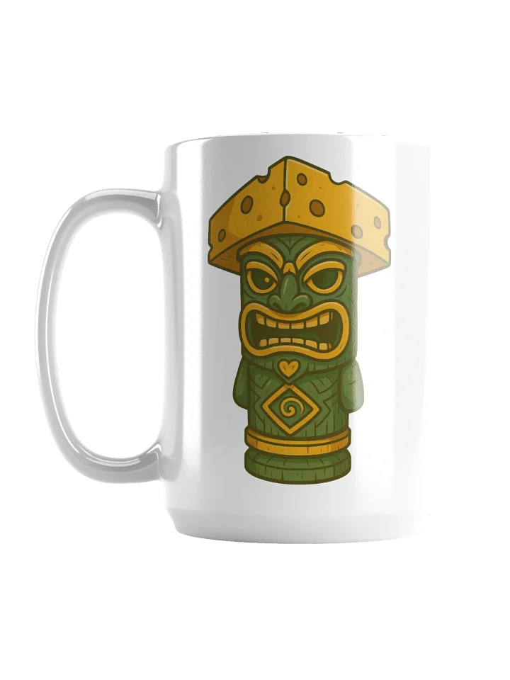 Cheesehead Tiki White Glossy Mug product image (1)