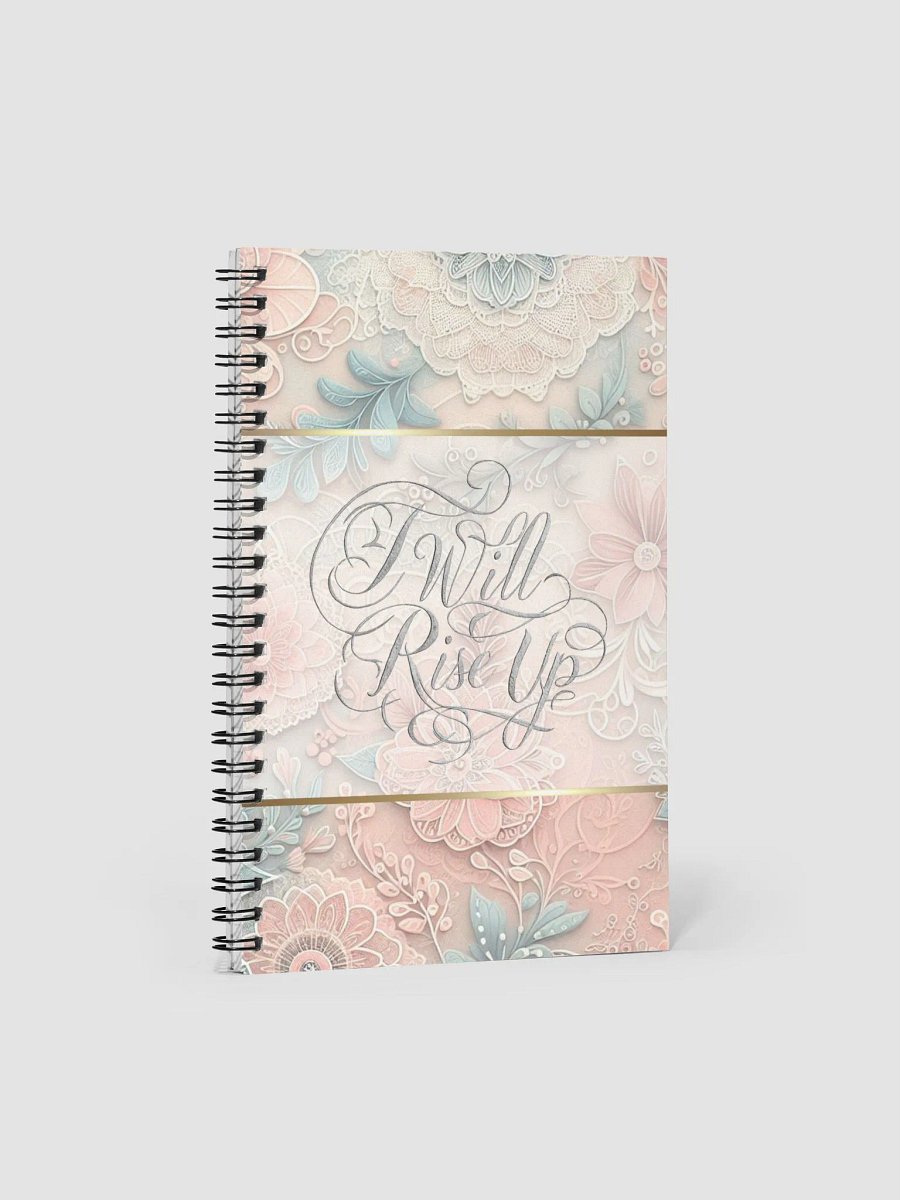Spiral Notebook w. Inspirational / motivational quote - I Will Rise Up product image (4)