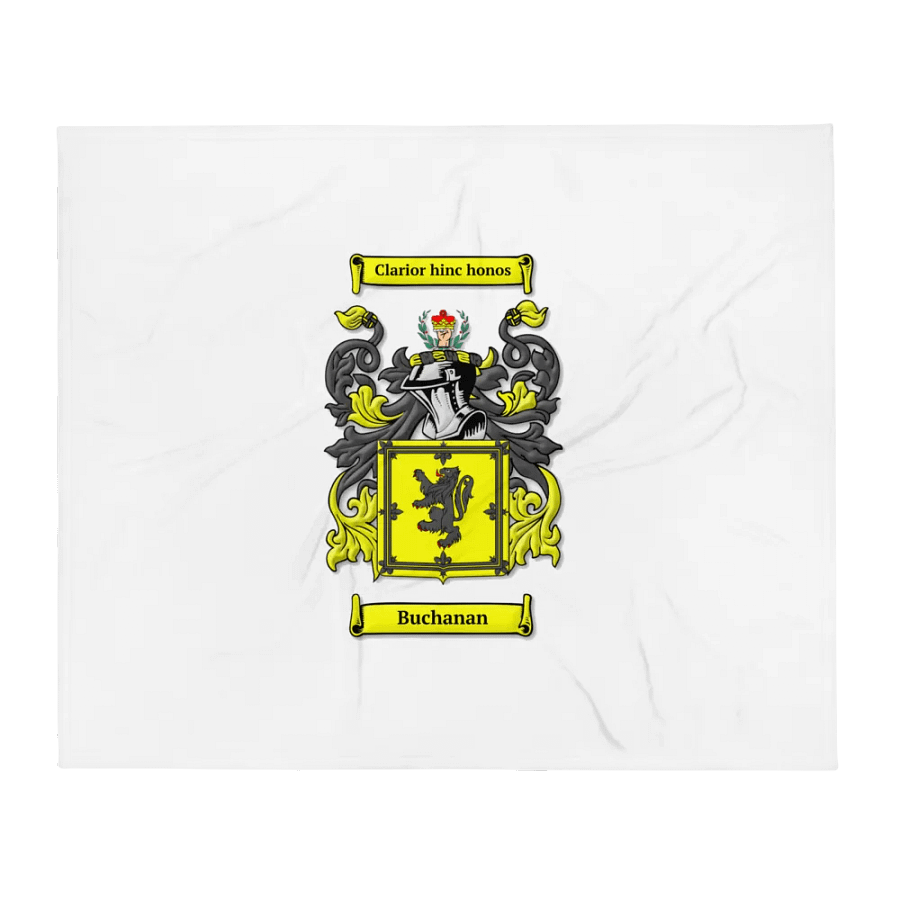Buchanan Family Crest - Throw Blanket product image (1)