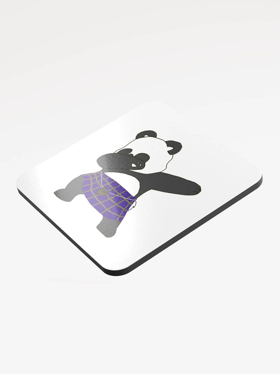 Dabbing Panda Glossed Cork Coaster product image (3)