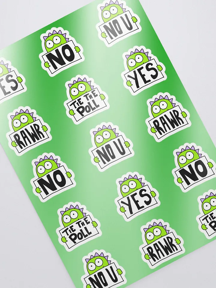 Dino Signs Sticker Sheet product image (2)