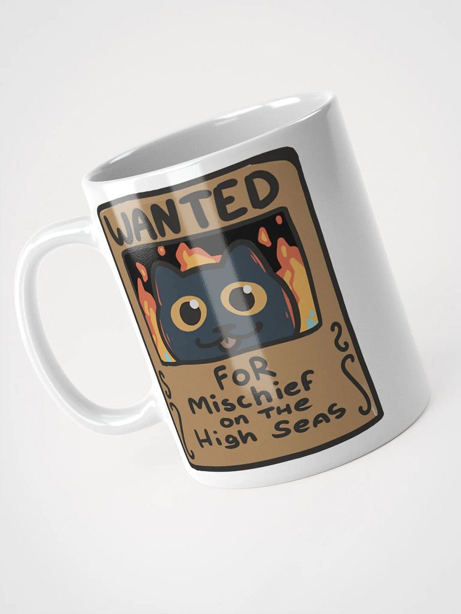 Straw Cat Mug – Mischief on the High Seas (White Glossy Mug Edition) product image (3)