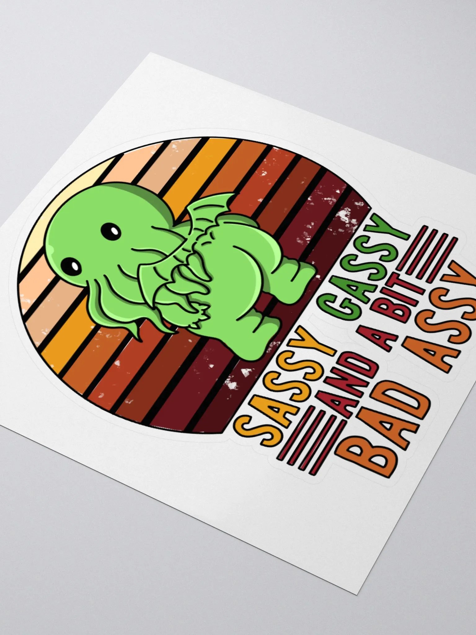 AuronSpectre Sassy, Gassy, & A Bit Bad Assy Sticker product image (3)