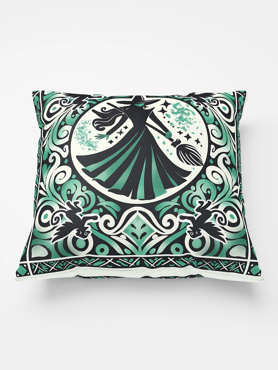 Wicked Spanish Tile Elphaba Pillow – All-Over Print Broadway Decor product image (1)