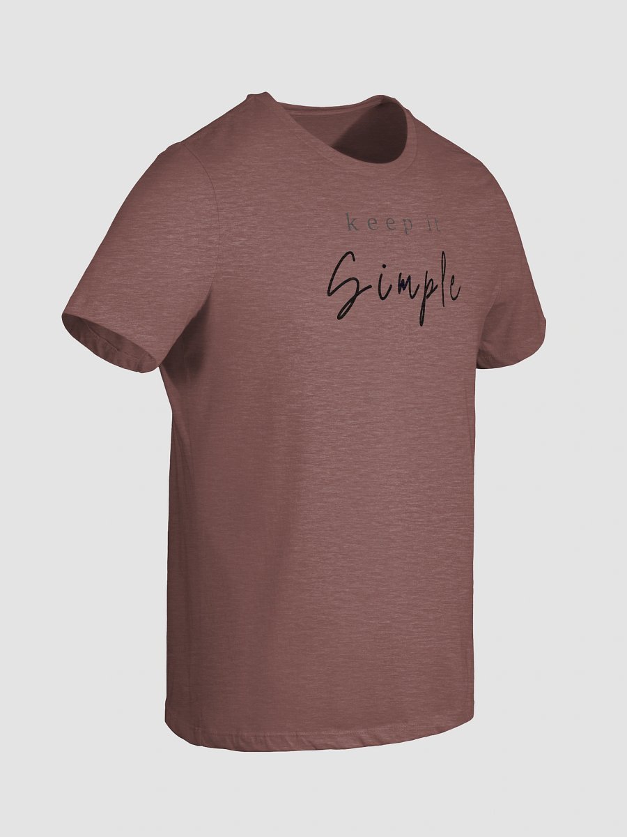 Women's Supersoft Relaxed-fit T-Shirt (Keep Simple Letter ) product image (8)