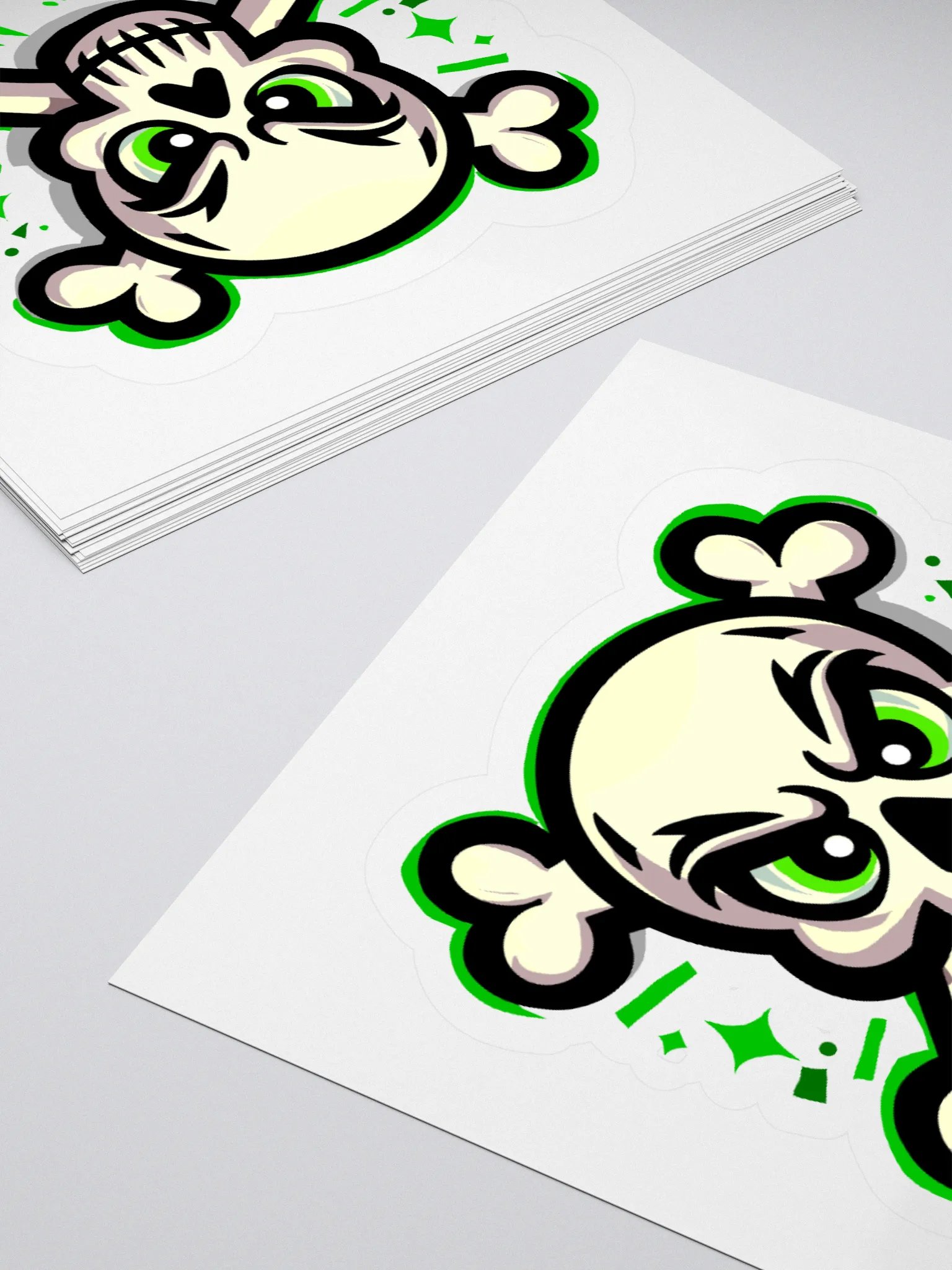 Edgy Skull Graphic Kiss Cut Stickers product image (10)