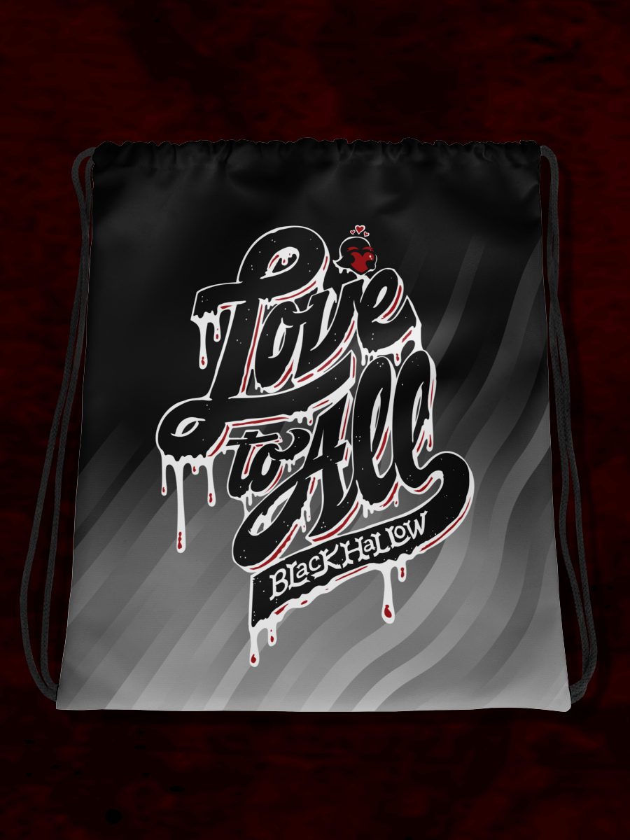 L2A Black Drawstring Bag product image (1)