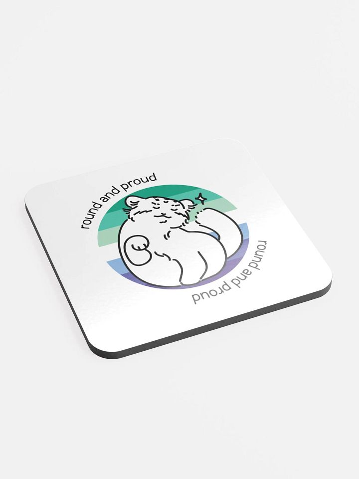 Round and Proud Manul Gay MLM Version - Coaster product image (2)