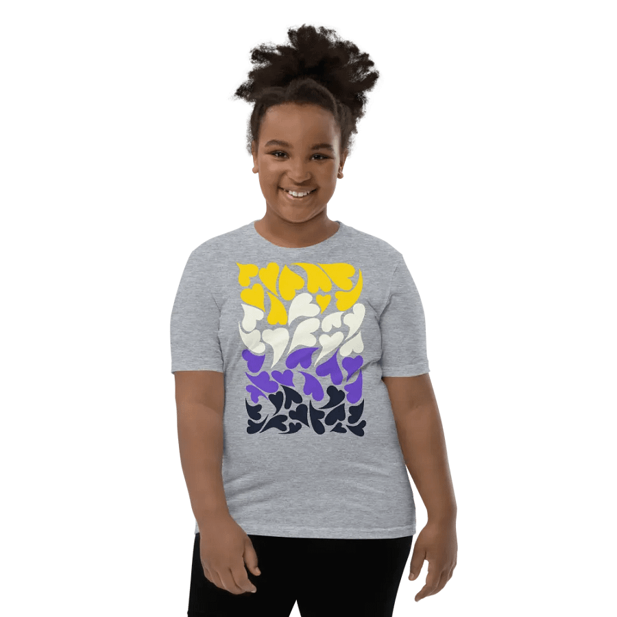 Nestled PRIDE Nonbinary T-shirt (Youth) product image (39)