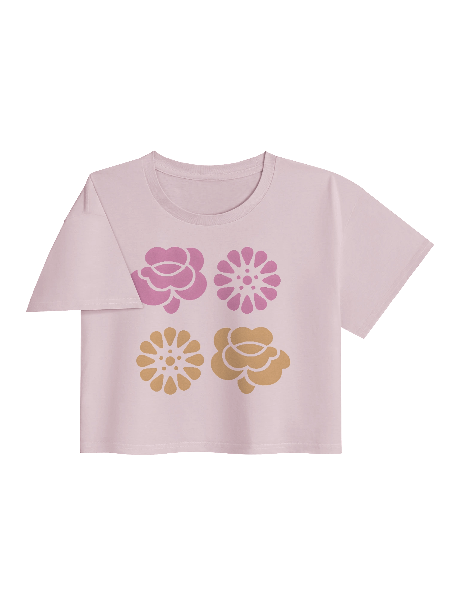 Flower Logo Printed Women's Premium Crop Top product image (19)