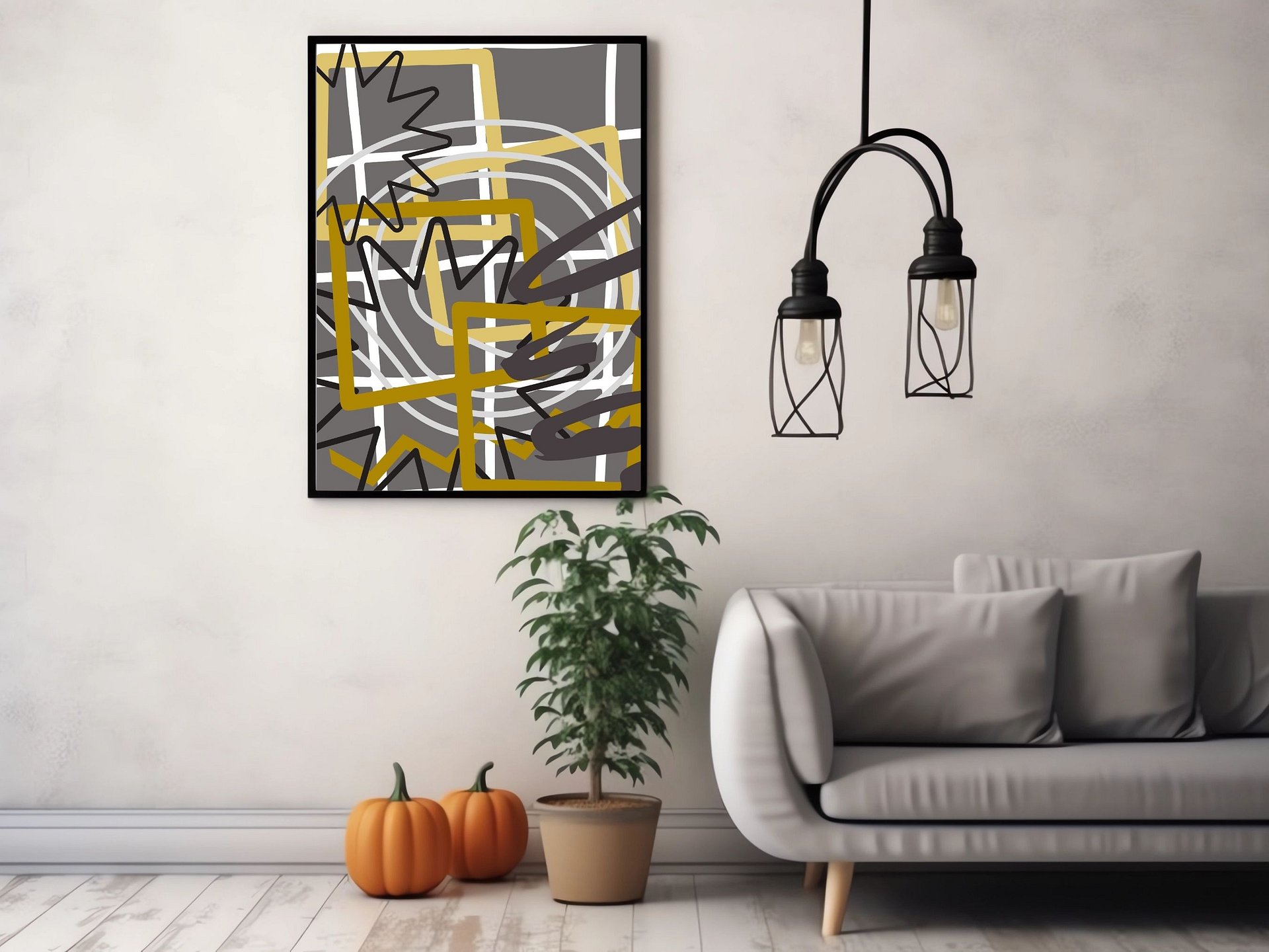 digital poster, 3 designs , modern digital art, decoration office and home product image (8)