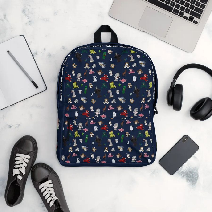 The KidTime StoryTime Character Backpack (Navy Blue) product image (8)